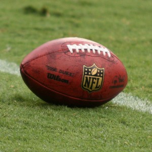 Nfl football on the field